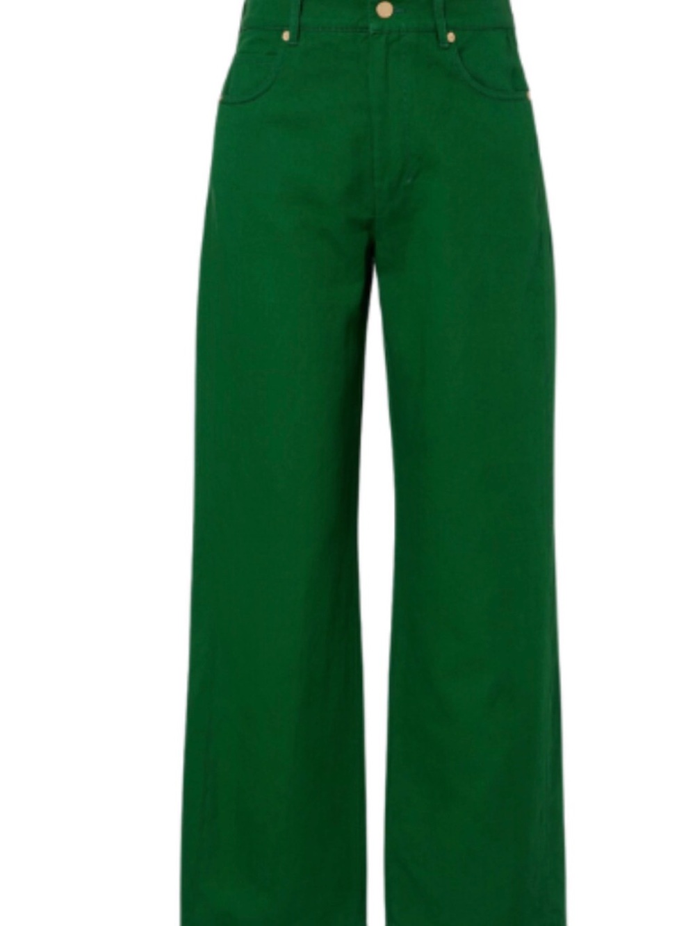Copper Key Emerald Green Wide-Leg Chinos